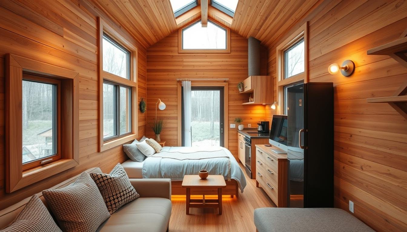 energy-efficient tiny house layout