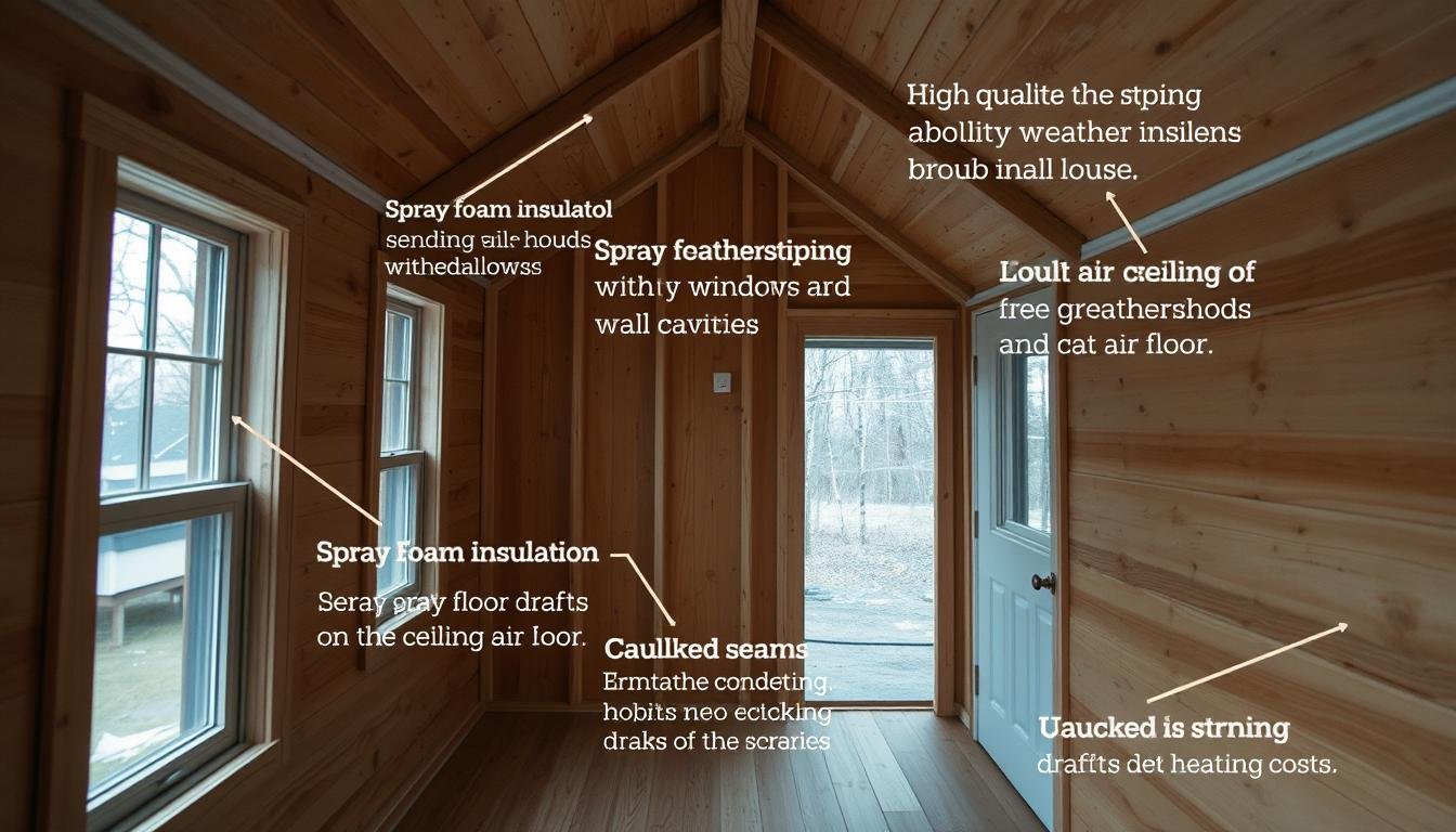 how to seal air leaks in a tiny house